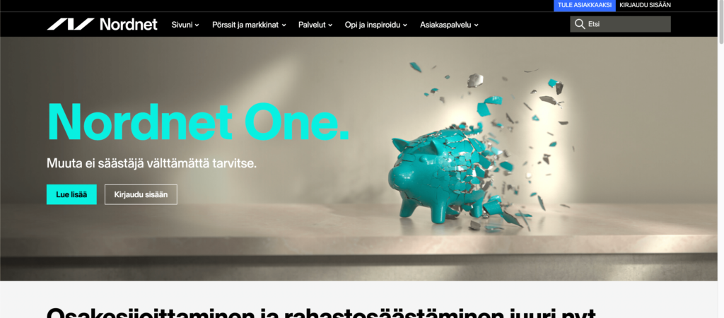 nordnet-etusivu